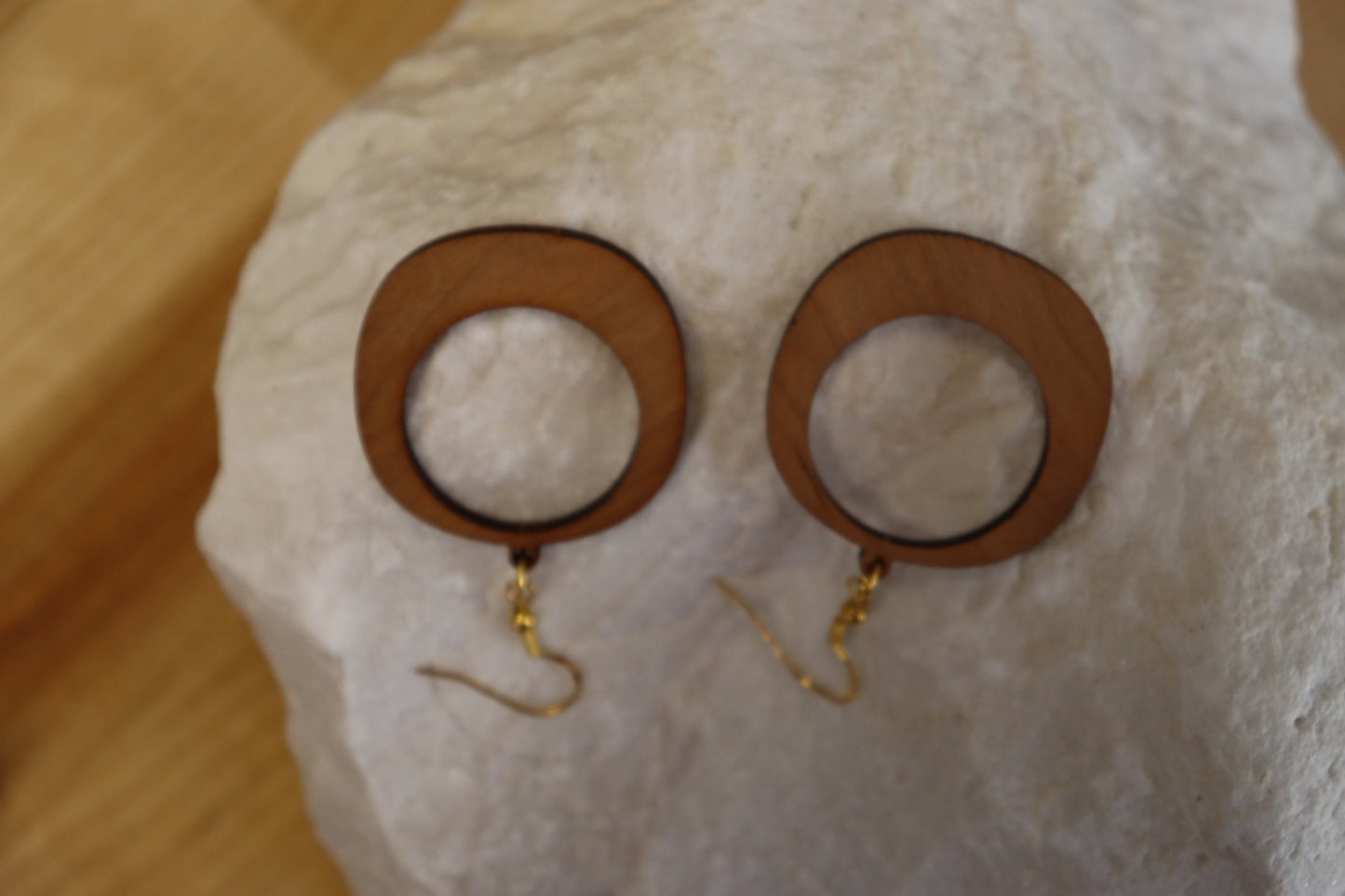 The Full Moon - Hardwood Earrings