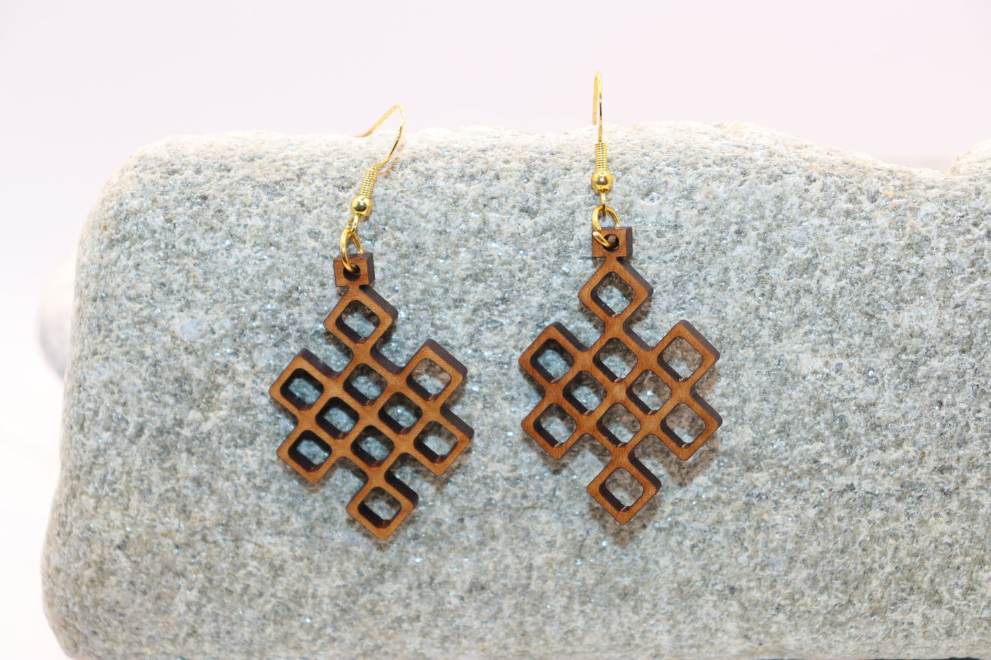 The Waffle - Geometric Handmade Earring